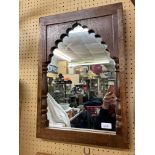 CARVED ARCHED MIRROR