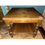 HONEY PINE LAMP TABLE