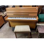 MODERN BARRET AND ROBINSON COMPACT UPRIGHT PIANO