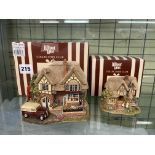 TWO LILLIPUT LANE 'THE CHOCOLATE BOX' COLLECTORS CLUB EDITIONS 'THE CHOCOLATE BOX L2585 AND THE