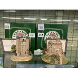 BRITAINS HERITAGE LILLIPUT LANE 'TOWER OF LONDON' L2210 AND 'ROUND TOWER - WINDSOR CASTLE' L2212