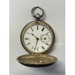 LONDON FULL HUNTER CASED SILVER POCKET WATCH