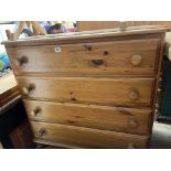 PINE FOUR DRAWER CHEST