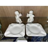 UNMARKED ROYAL WORCESTER AFTER PILOT? FIGURES IN BLANC DE CHINE CHILDREN OF THE WORLD BY FREDA