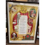 FRAMED WHITBREAD ADVERTISING POSTER "THE BALLAD OF COUNT IVAN AND ABDUL"