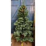 TWO ARTIFICIAL CHRISTMAS TREES