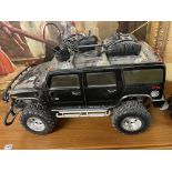 REMOTE CONTROL HUMMER CAR WITH CHARGER AND GAMING WHEEL