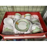 BOXED 12 PIECE BONE CHINA TEA SET