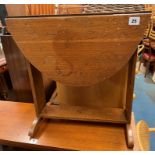 SMALL OAK DROP FLAP TABLE,