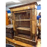 VICTORIAN WALNUT MARQUETRY INLAID PIER CABINET WITH APPLIED GILT METAL MOUNTS