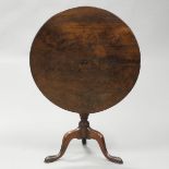 Georgian Mahogany Tilt Top Tea Table, mid 18th century, 26.75 x 29 in — 67.9 x 73.7 cm