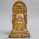 Italian Carved Giltwood Figural Reliquary, late 19th/early 20th century, height 16 in — 40.6 cm