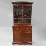 Victorian Gothic Revival Mahogany Secretaire Bookcase, mid 19th century, 93 x 42 x 18 in — 236.2 x 1