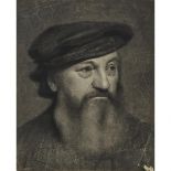 Follower of Rembrandt van Rijn (1606–1669), PORTRAIT OF A BEARDED BURGHER, Charcoal drawing on paper