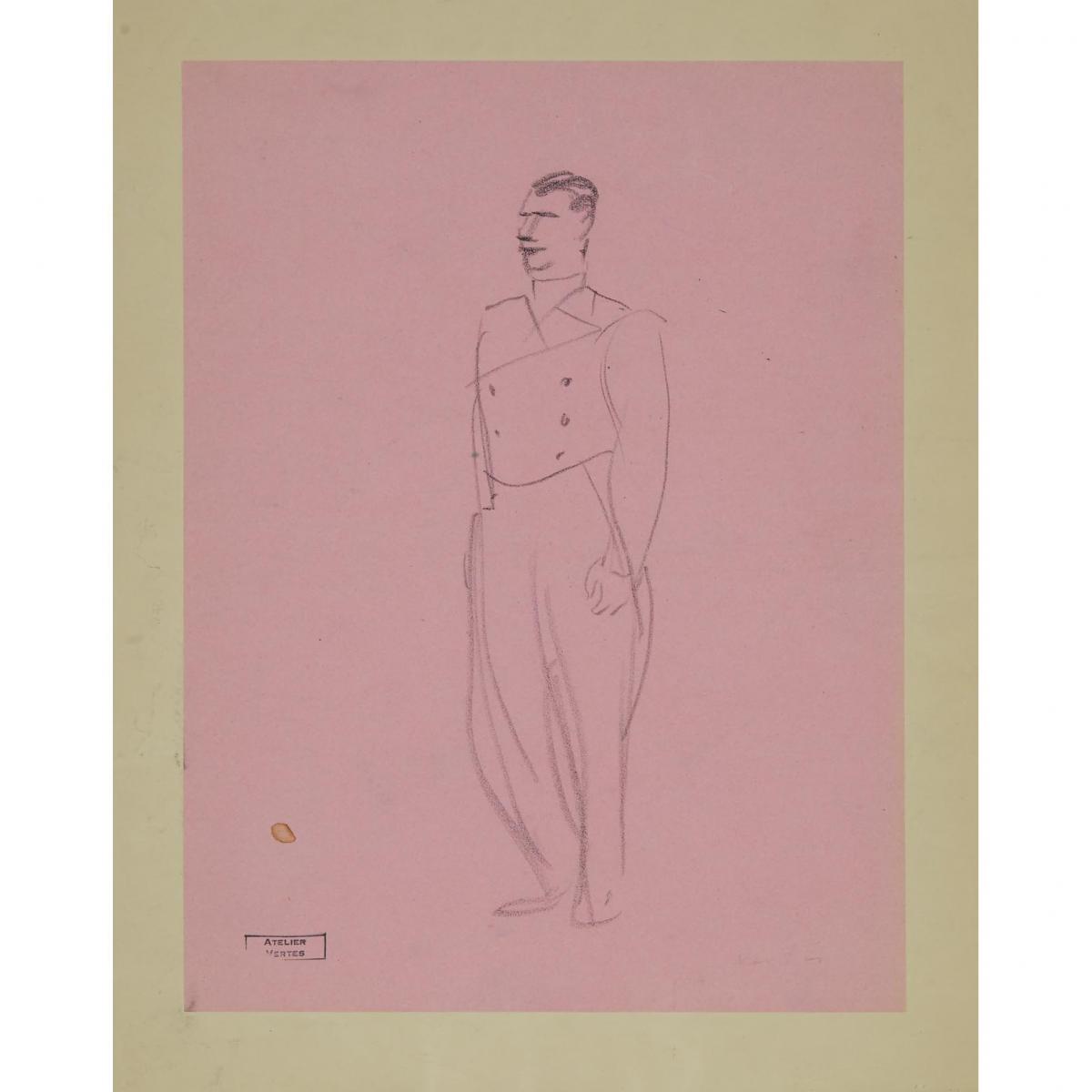 Various Artists, COLLECTION OF DRAWINGS, SOME 1956, Auguste François (Marie) Gorguet (1862-1927), Fr - Image 16 of 17