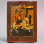Balkan Icon of St. George, early-mid 19th century, 11 x 8.1 in — 27.9 x 20.5 cm