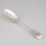 Scottish Provincial Silver Fiddle Pattern Table Spoon, William Jamieson, Aberdeen, c.1806-40, length