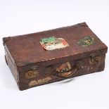 French Crocodile Suitcase by 'Au Touriste', Paris, c.1930, 14.25 x 24.5 x 7.5 in — 36.2 x 62.2 x 19.