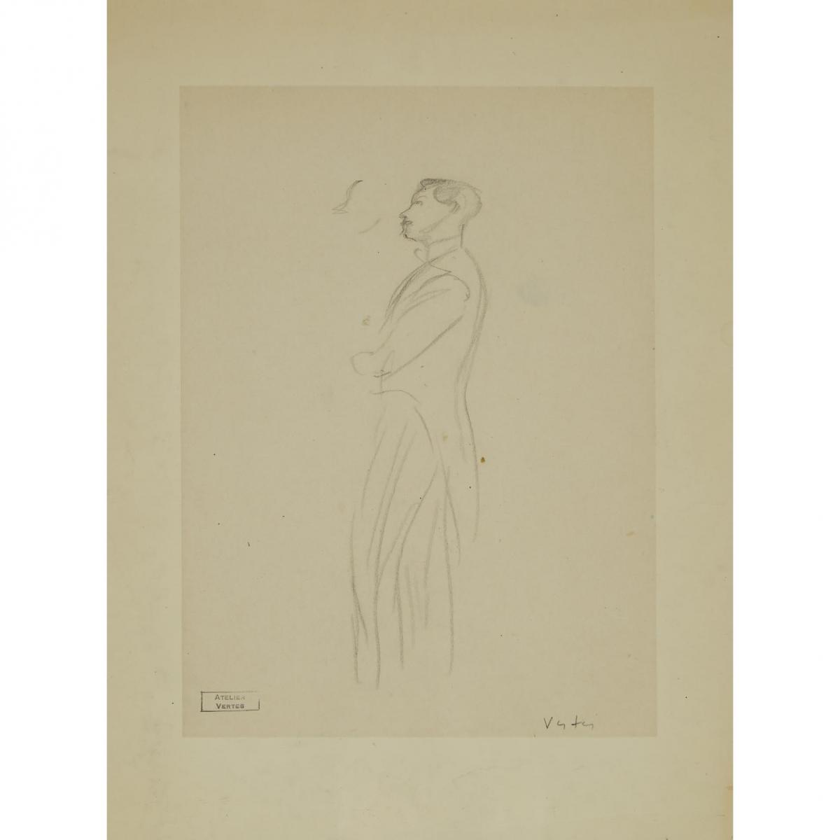Various Artists, COLLECTION OF DRAWINGS, SOME 1956, Auguste François (Marie) Gorguet (1862-1927), Fr - Image 17 of 17