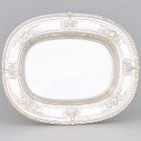 American Silver Oval Platter, Graff, Washbourne & Dunn, New York, N.Y., early 20th century, length 1