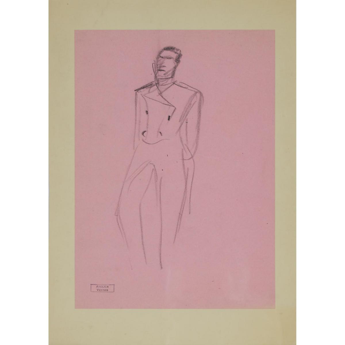 Various Artists, COLLECTION OF DRAWINGS, SOME 1956, Auguste François (Marie) Gorguet (1862-1927), Fr - Image 14 of 17