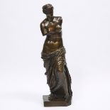 Barbedienne Patinated Bronze Model of the Venus de Milo, After the Ancient, Paris, 19th century, hei