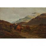 William J. Hargreaves (19th/20th Century), LEAVING THE HIGHLANDS, 1888-89, Oil on canvas; signed “W.