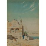 Augustus Osborne Lamplough (1877-1930), ON THE NILE BANKS NR. CAIRO, Watercolour on paper watercolou