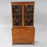 Regency Mahogany Secretaire Bookcase, early 19th century, 80 x 42 x 19.5 in — 203.2 x 106.7 x 49.5 c