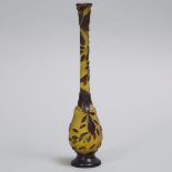 Gallé Cameo Glass Vase, c.1900, height 11.8 in — 30 cm