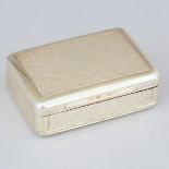 George III Silver-Gilt Two-Compartment Rectangular Snuff Box, Thomas Phipps & Edward Robinson, Londo