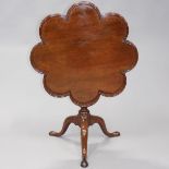 Georgian Mahogany Galleried Tilt Top Tea Table, c.1800, height 30 in — 76.2 cm, diameter 30.5 in — 7