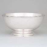 American Silver 'Ephraim Brasher' Bowl, Tiffany & Co., New York, N.Y., c.1907-38, height 3.6 in — 9.