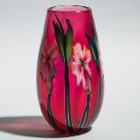 Charles Lotton (American, b.1935), 'Multi-Flora' Glass Vase, dated 1993, height 8.5 in — 21.5 cm