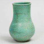 Deichmann Green Glazed Stoneware Vase, Kjeld & Erica Deichmann, mid-20th century, height 6.1 in — 15