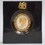 French Gilt Bronze Profile Relief Portrait of Napoleon I as Emperor, early-mid 19th century