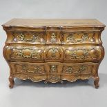 French Carved Walnut Commode, mid 18th century, 37 x 54 x 27 in — 94 x 137.2 x 68.6 cm