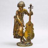 Vincent Desire Faure de Brousse (French, 1876-c.1908), CELLISTE, height 26 in — 66 cm