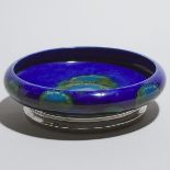 Moorcroft Moonlit Blue Bowl, c.1925, height 3 in — 7.5 cm, diameter 10.2 in — 26 cm