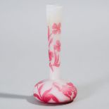 De Vez Cameo Glass Vase, early 20th century, height 6.3 in — 16 cm