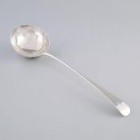 George III Silver Old English Pattern Soup Ladle, London, 1788, length 15.1 in — 38.4 cm