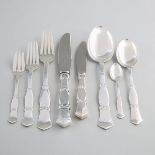 Danish Silver Flatware Service, Svend Toxvaerd, Copenhagen, 20th century (97 Pieces)