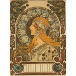 Alphonse Mucha (1860–1939), ZODIAC, 1896, Image/Sheet 25.4 x 18.7 in — 64.4 x 47.5 cm; 28 x 20.9 in