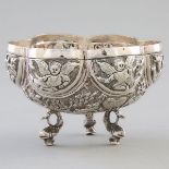 Eastern Silver Small Lobed Bowl, late 19th/early 20th century, height 2.9 in — 7.3 cm, diameter 4.3