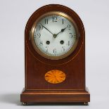 Regency Style Inlaid Mahogany Mantel Clock, 19th/early 20th century