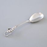 Canadian Silver Serving Spoon, Carl Poul Petersen, Montreal, Que., mid-20th century, length 8.7 in —