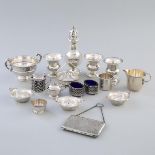 Group of Canadian and English Silver, 20th century, caster height 6.9 in — 17.5 cm (17 Pieces)