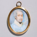 English School, PORTRAIT MINIATURE OF LIEUT. JOHN BANGER, 19TH REGIMENT OF LIGHT DRAGOONS, C.1799, 2