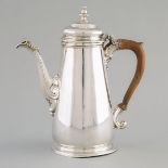 George II Silver Coffee Pot, Gabriel Sleath, London, 1744, height 9.3 in — 23.7 cm