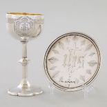 Victorian Silver Small Chalice and Standing Paten, Charles Rawlings & William Summers, London, 1854